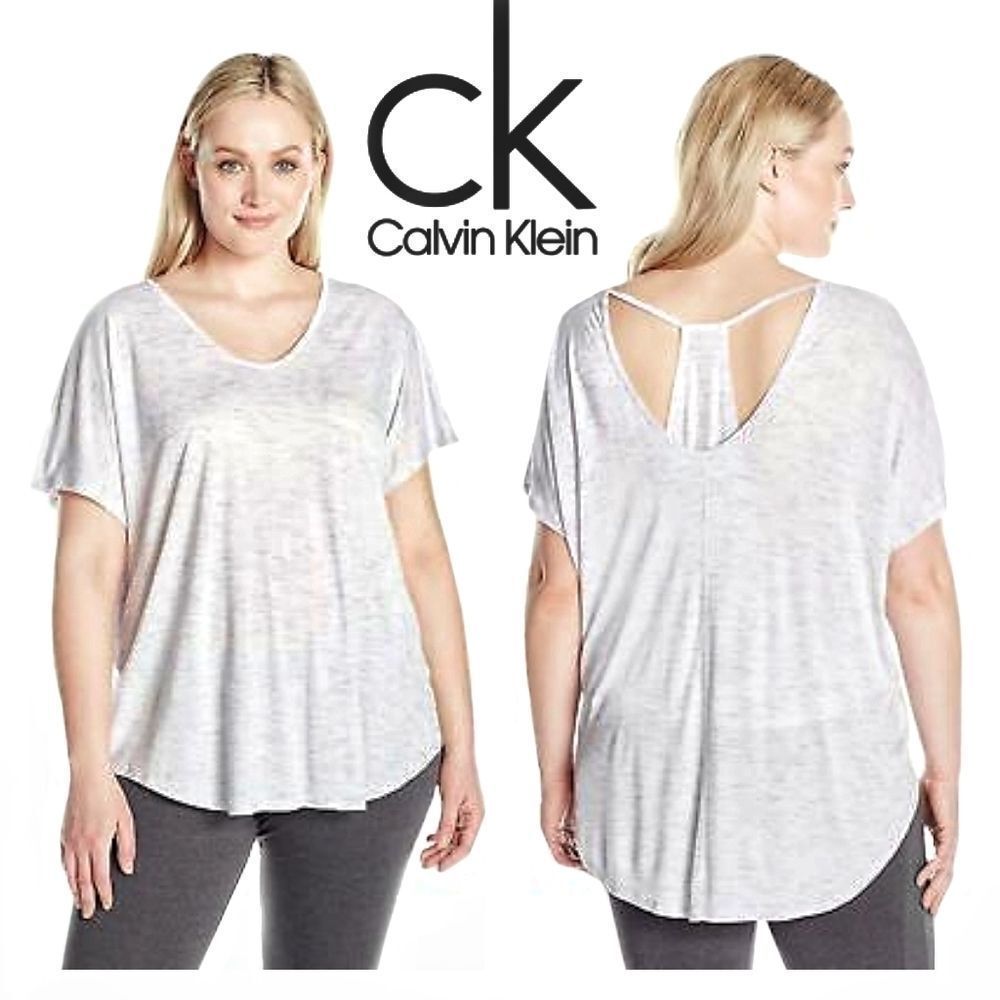Calvin Klein | Spacedye Jersey T-Back Tee | Large